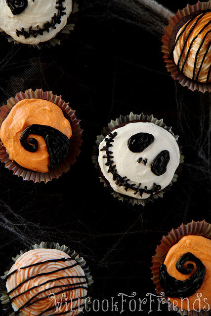 Nightmare Before Christmas Cupcakes, 1/4