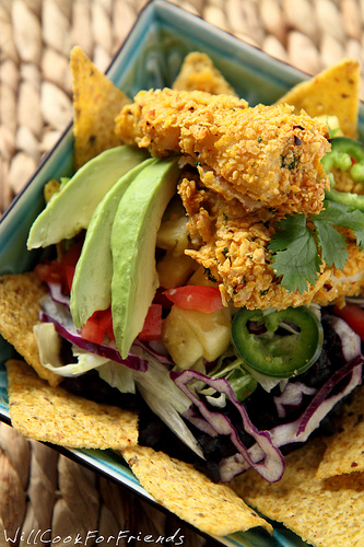 Fish Taco Salad