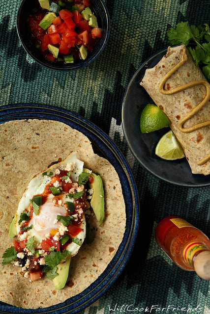 Huevos Rancheros Breakfast Burrito