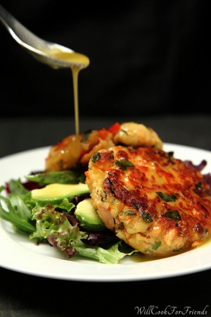 Salmon Cakes with Honey Mustard Vinaigrette – (FAK Friday) 8436199022_2f36c88e25