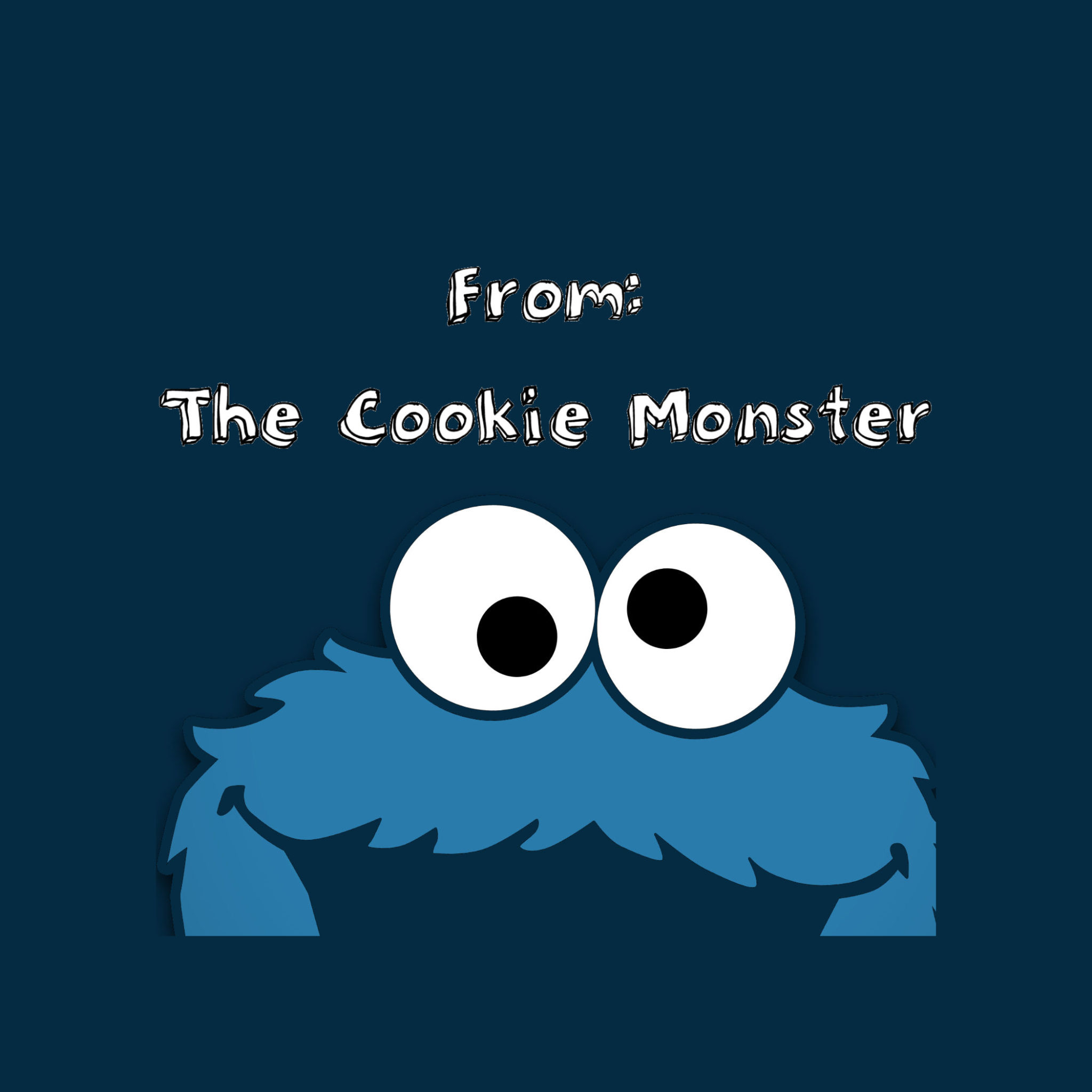 Cookie Monster gift tag | Will Cook For Friends