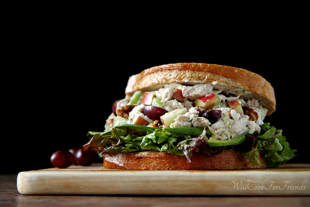 Healthy Chicken Salad, perfect for sandwiching (or not)