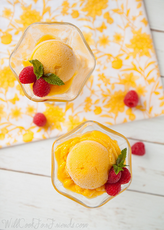 2 Ingredient Mango Sorbet | Will Cook For Friends