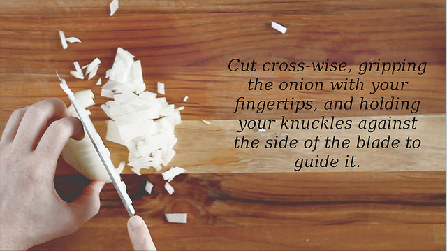 How To Cut An Onion (without the tears) - step 5