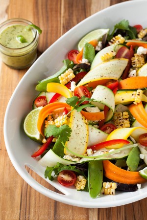 Healthy Summer Produce Salad with Cilantro Lime Dressing 9500774293_fb68cb7fb1_c