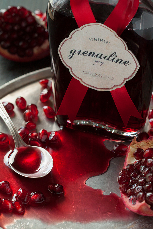 Easy Homemade Grenadine Syrup, and a recipe for Pomegranate Ginger Fizz