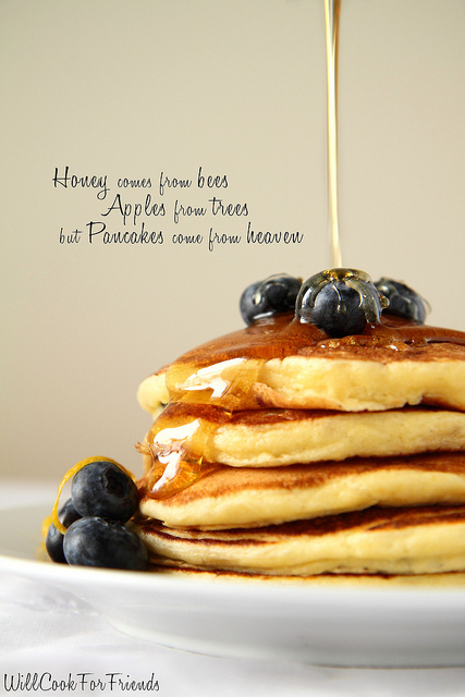 Lemon Blueberry Ricotta Pancakes