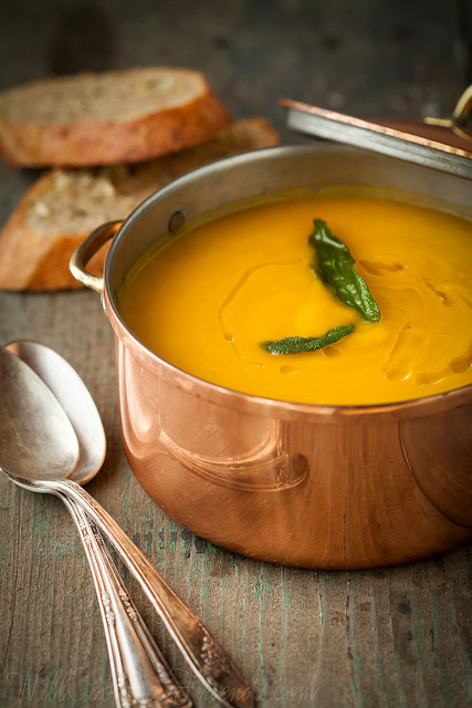 Butternut Squash Soup with Sage (vegan and gluten-free)