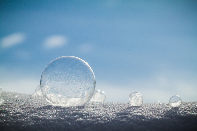 Bubbles in Ice (photo by Willow Arlen)