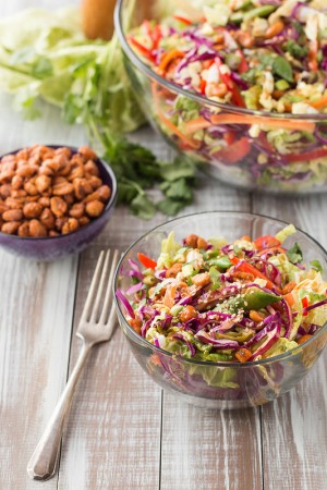 Asian Peanut Salad with Sweet & Spicy Honey Roasted Peanuts Asian Peanut Salad with Sweet & Spicy Honey Roasted Peanuts | Will Cook For Friends