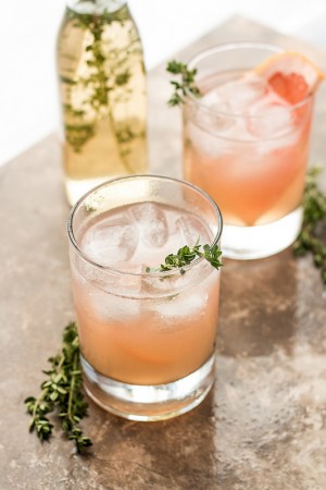 Grapefruit, Thyme, and Lillet Cocktail Grapefruit Thyme and Lillet Cocktail | Will Cook For Friends