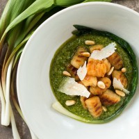 Crispy Potato Gnocchi with Ramp Pesto | Will Cook For Friends