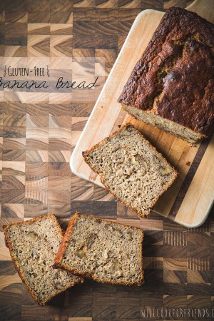 Perfectly Moist Gluten-Free Banana Bread {Guest Post} Gluten Free Banana Bread | Will Cook For Friends