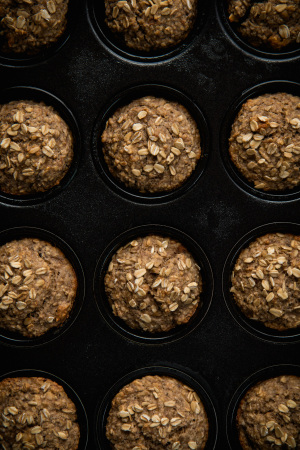 Banana Oat Breakfast Muffins & 5 Tips To Be More Productive Banana oat breakfast muffins, web-10