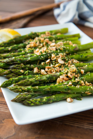 Roasted Asparagus with Hazelnut Gremolata (With Video!) Roasted Asparagus with Hazelnut Gremolata, web-1