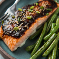 Miso and Ginger Glazed Salmon