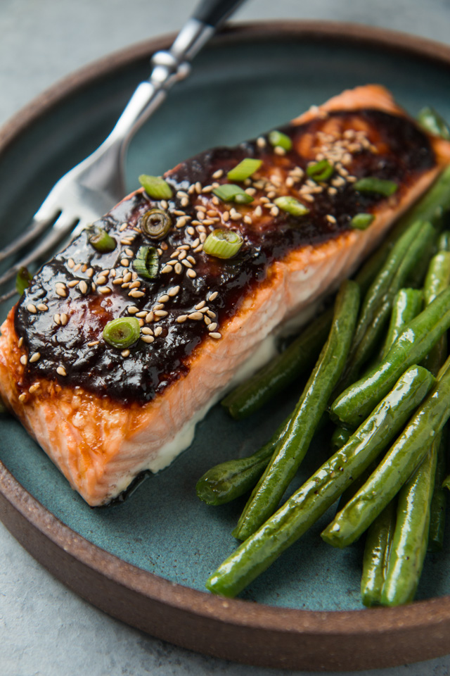 Miso and Ginger Glazed Salmon